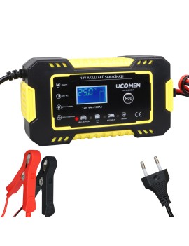 UCOMEN UC-C120501A 12V 6A SARI LED GÖSTERGELİ AKÜ ŞARJ CİHAZI