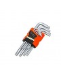 Q Tools 9 Parça Yıldız Torx Uçlu Büyük Boy Alyan Anahtarı Takımı Seti