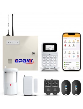OPAX-2747+BGR-09+AKÜ GPRS&LAN ALARM PANELİ BGR-09 KABLOSUZ SİRENLİ FULL SET