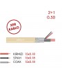 XER 2+1 2X0.50 Cca Cctv Kablo 100 Metre