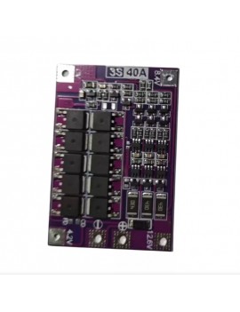 3s 40a balanslı lityum ion bms (Mor PCB)