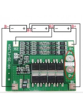 3s 40a balanslı lityum ion bms