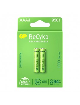 GP ReCyko+ 2'li 950mAh AAA Şarj Edilebilir Pil	