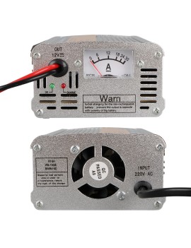 POWERMASTER MA-1210A 12 VOLT - 10 AMPER AKILLI HIZLI AKÜ ŞARJ CİHAZI ANALOG AMPER GÖSTERGELİ 125X90X55MM