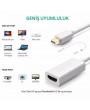 Mini Displayport to HDMI Dönüştürücü Adaptör Beyaz